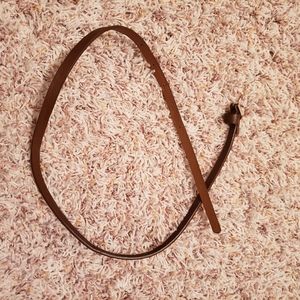 Skinny Brown Waist Belt